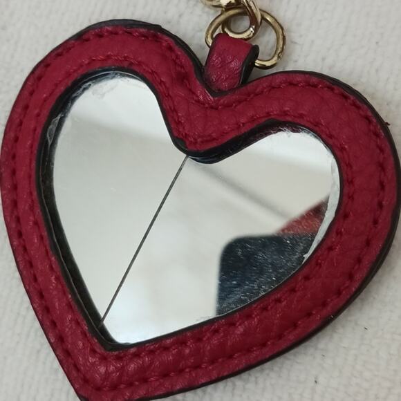 Y2K Juicy Couture Quilted Leather Long Wallet chain Heart Charm Barbiecore VNTG - Picture 12 of 16